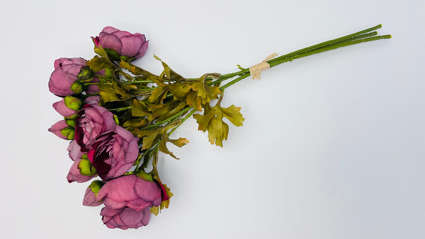 Ranunculus Bundle- Burgundy