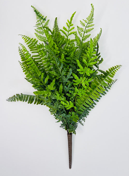 Mixed Fern Bush- Real Touch